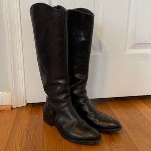 Via Spiga Cody Leather Riding Boots
